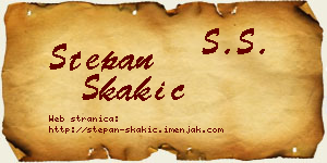 Stepan Skakić vizit kartica